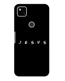 Чехол для Google Pixel 4a с картинкой «Точки веры J.E.S.U.S.»