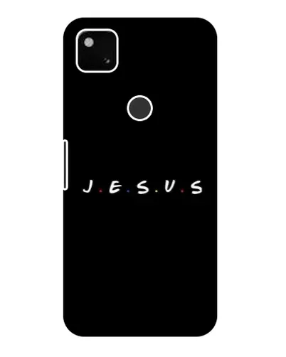 Чехол для Google Pixel 4a с картинкой «Точки веры J.E.S.U.S.»