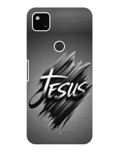 Чехол для Google Pixel 4a с картинкой «Надпись Jesus Graffiti»