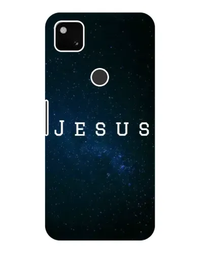 Чехол для Google Pixel 4a с картинкой «Звездное небо Jesus»