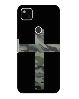 Чехол для Google Pixel 4a с картинкой «Милитари Крест»