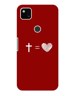 Чохол для Google Pixel 4a з картинкою «Рівняння любові»