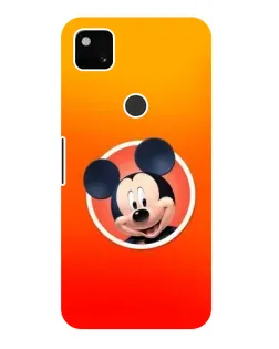 Чехол для Google Pixel 4a с картинкой «Mickey в круге»