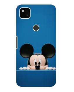 Чехол для Google Pixel 4a с картинкой «Микки выглядывает»