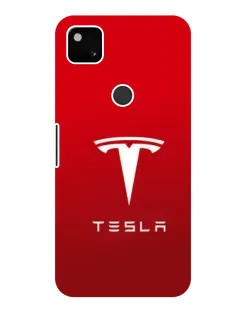 Чехол для Google Pixel 4a с картинкой «Tesla Red Classic»