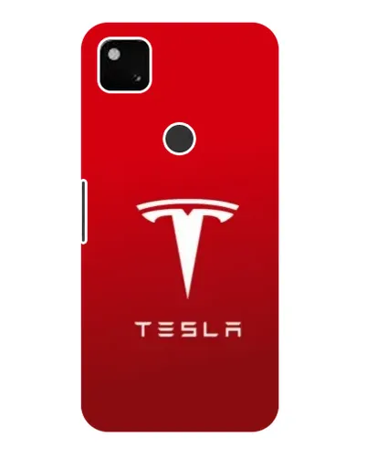 Чехол для Google Pixel 4a с картинкой «Tesla Red Classic»