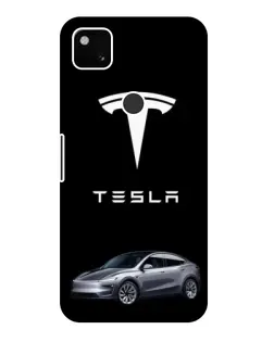 Чехол для Google Pixel 4a с картинкой «Tesla Model Y»