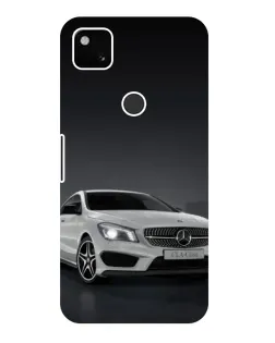 Чехол для Google Pixel 4a с картинкой «Mercedes AMG GT Silver»