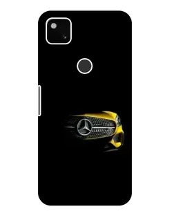 Чехол для Google Pixel 4a с картинкой «Mercedes — ретро стиль»