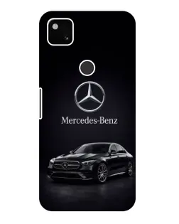 Чехол для Google Pixel 4a с картинкой «Mercedes — решетка радиатора»