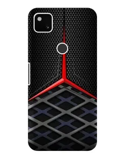 Чехол для Google Pixel 4a с картинкой «Mercedes Carbon Grid»