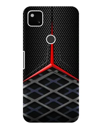 Чехол для Google Pixel 4a с картинкой «Mercedes Carbon Grid»