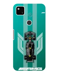 Чехол для Google Pixel 4a с картинкой «Mercedes AMG Petronas»