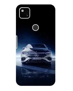 Чехол для Google Pixel 4a с картинкой «Ночной Mercedes EQ»