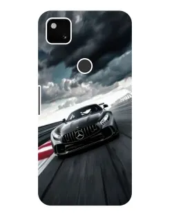 Чехол для Google Pixel 4a с картинкой «Гоночный Mercedes AMG»