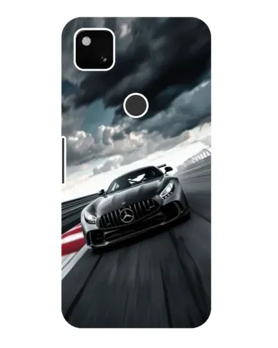 Чехол для Google Pixel 4a с картинкой «Гоночный Mercedes AMG»