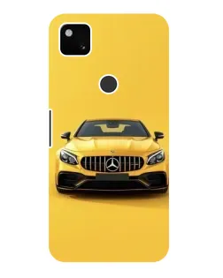 Чехол для Google Pixel 4a с картинкой «Желтый Mercedes GT»