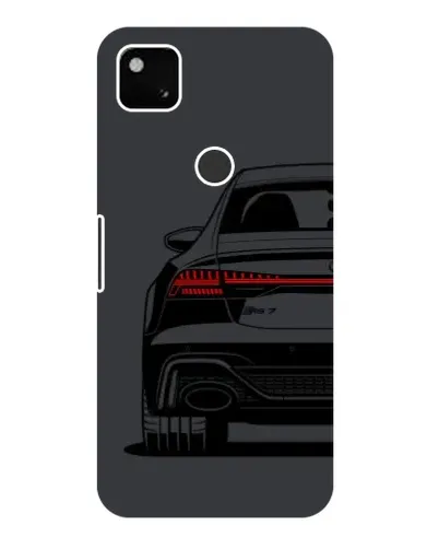 Чехол для Google Pixel 4a с картинкой «Задняя часть Audi — арт»