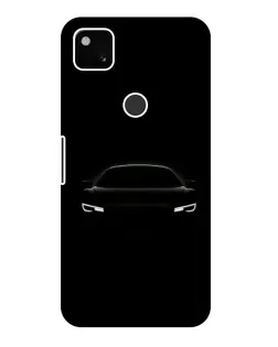 Чехол для Google Pixel 4a с картинкой «Взгляд Audi в темноте»
