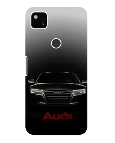 Чехол для Google Pixel 4a с картинкой «Audi — градиентный контур»