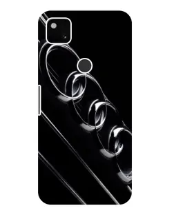 Чехол для Google Pixel 4a с картинкой «Audi — абстрактные кольца»