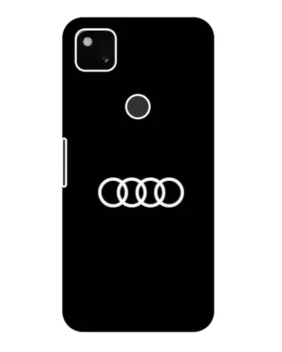 Чехол для Google Pixel 4a с картинкой «Audi White Logo»