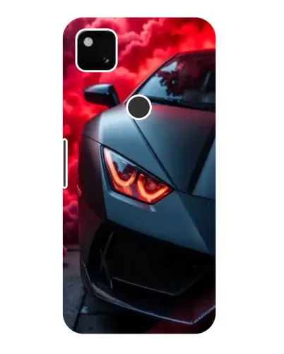 Чехол для Google Pixel 4a с картинкой «Lamborghini красное сияние»