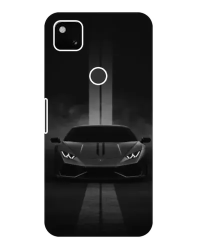 Чехол для Google Pixel 4a с картинкой «Lamborghini симметрия дорог»