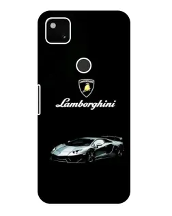 Чехол для Google Pixel 4a с картинкой «Логотип Lamborghini классика»