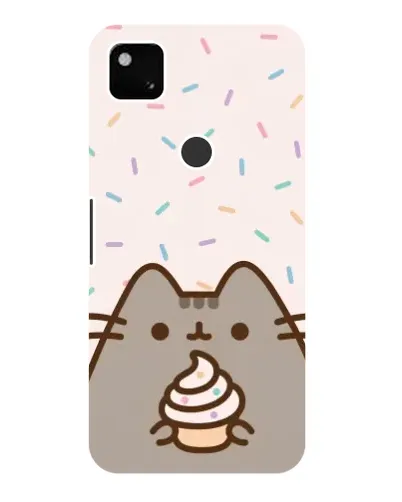 Чехол для Google Pixel 4a с картинкой «Пушин с кексом»