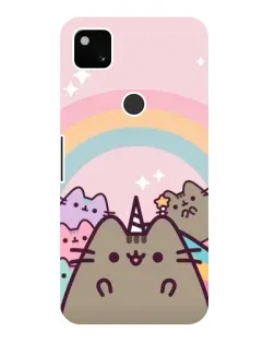 Чехол для Google Pixel 4a с картинкой «Единорог Pusheen»