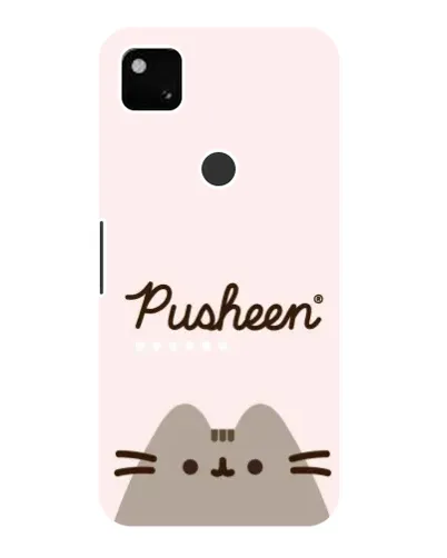 Чехол для Google Pixel 4a с картинкой «Pusheen логотип»