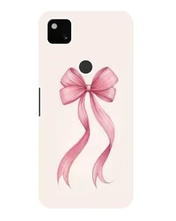 Чехол для Google Pixel 4a с картинкой «Розовый бант»