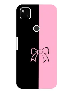 Чехол для Google Pixel 4a с картинкой «Половинки банта»