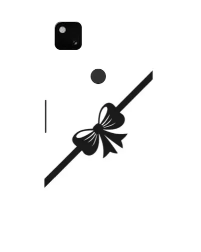 Чехол для Google Pixel 4a с картинкой «Диагональный бант»