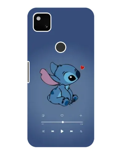 Чехол для Google Pixel 4a с картинкой «Музыкальный Stitch»