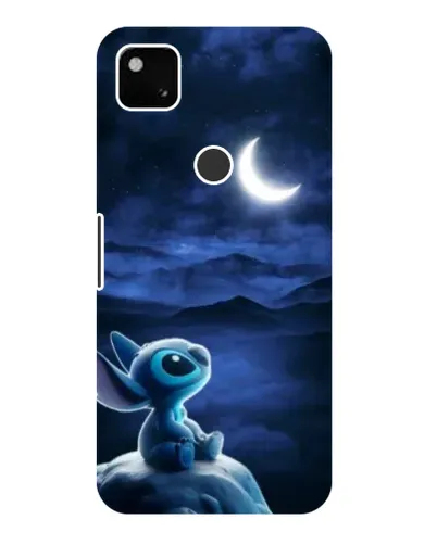 Чехол для Google Pixel 4a с картинкой «Лунная ночь Стича»