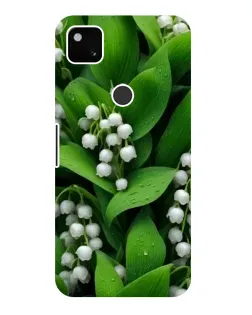 Чехол для Google Pixel 4a с картинкой «Ландыши в зелени»