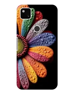 Чехол для Google Pixel 4a с картинкой «Радужный цветок»