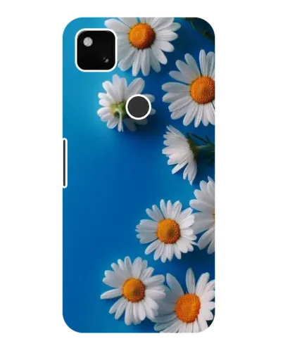 Чехол для Google Pixel 4a с картинкой «Белоснежные маргаритки»