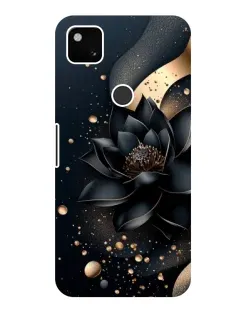 Чехол для Google Pixel 4a с картинкой «Черный лотос»
