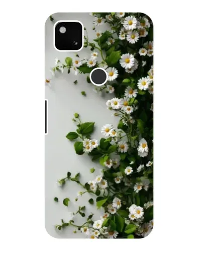 Чехол для Google Pixel 4a с картинкой «Ветка мелких белых цветов»