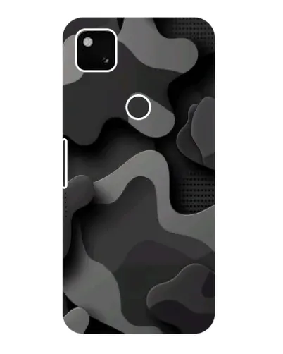 Чехол для Google Pixel 4a с картинкой «Темный абстрактный камуфляж»
