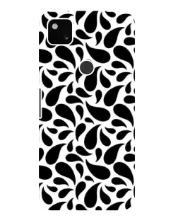 Чехол для Google Pixel 4a с картинкой «Контрастные черные капли»