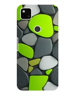 Чехол для Google Pixel 4a с картинкой «Яркая неоновая галька»