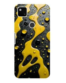 Чехол для Google Pixel 4a с картинкой «Жидкое желтое золото»