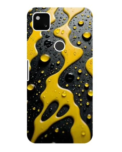 Чехол для Google Pixel 4a с картинкой «Жидкое желтое золото»