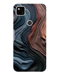 Чехол для Google Pixel 4a с картинкой «Цветные волны каньона»