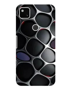 Чехол для Google Pixel 4a с картинкой «Объемная темная решетка»