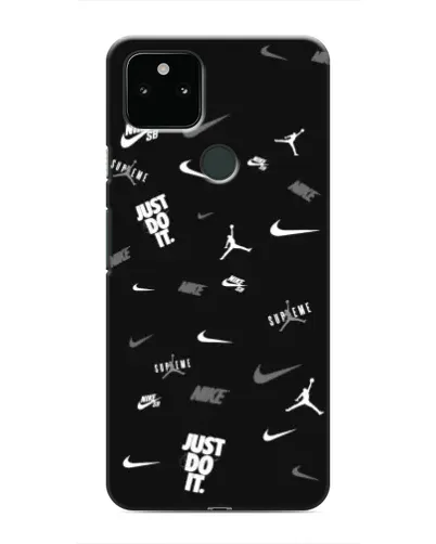 Чохол для Google Pixel 5 з картинкою «Nike Black Pattern»